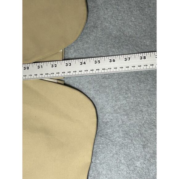 Alan Flusser Blazer Mens 40L Long Silk Cotton Blend Suit Jacket Beige Sport Coat - Picture 7 of 14